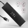 AXAGON HUE-F7A Hub 7-portowy USB 3.2 Gen 1 ALU FLAT, micro USB, 1m USB-A kabel